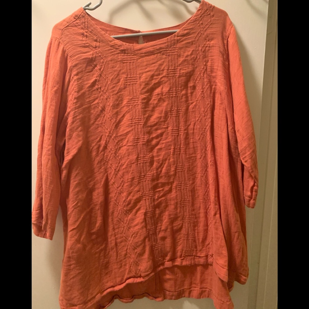 Burnt orange blouse